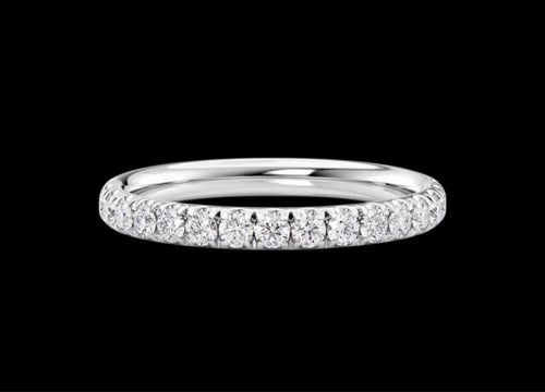 2.3mm Pavé Wedding Band - Jewels of America