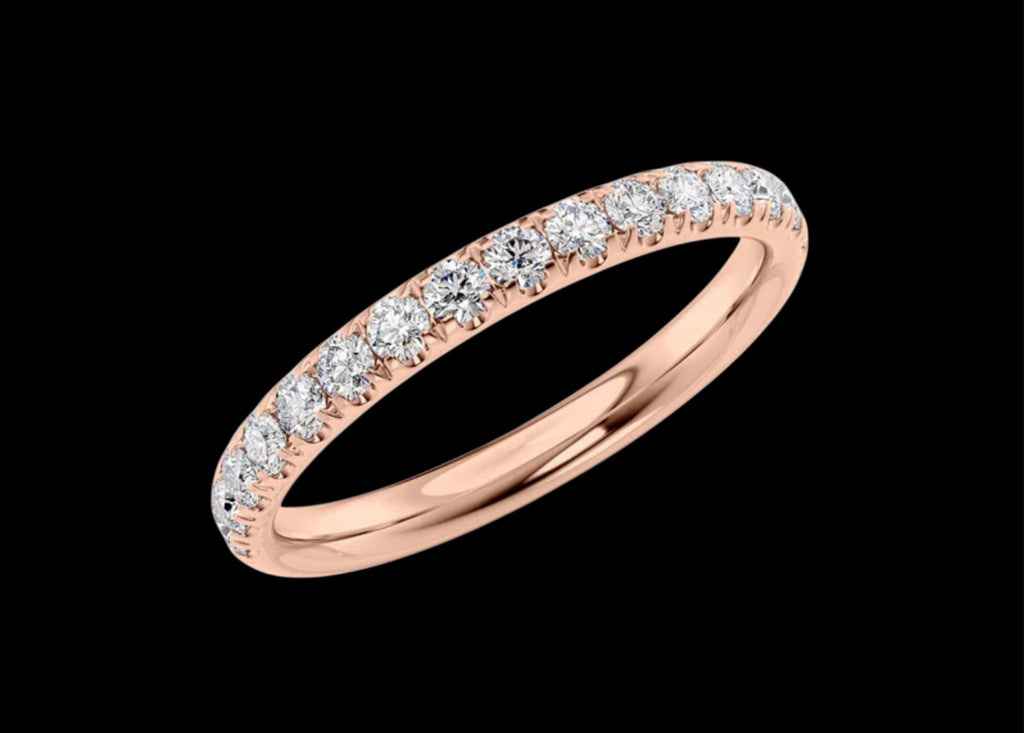 2.3mm Pavé Wedding Band - Jewels of America