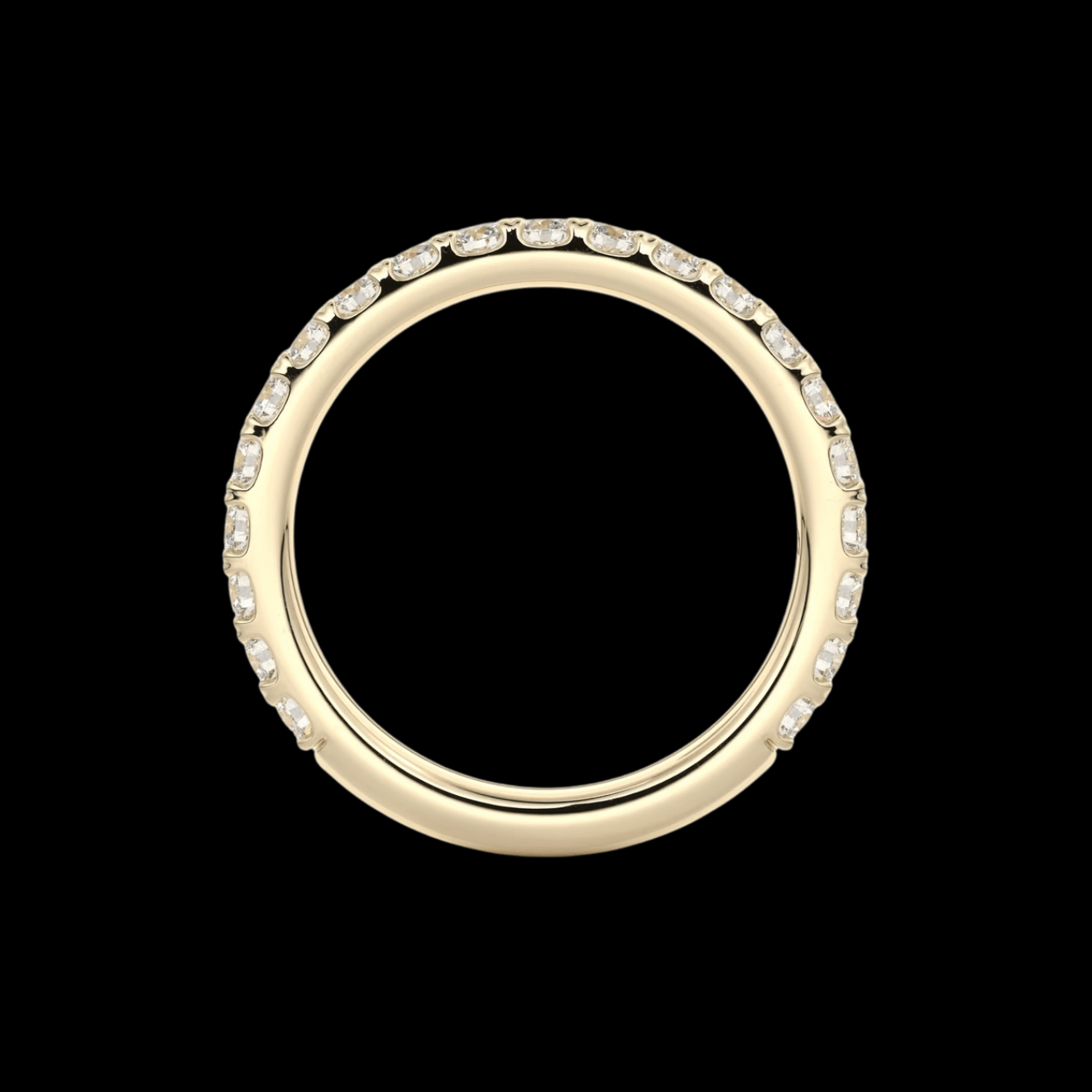 2.6mm Pavé Wedding Band - Jewels of America