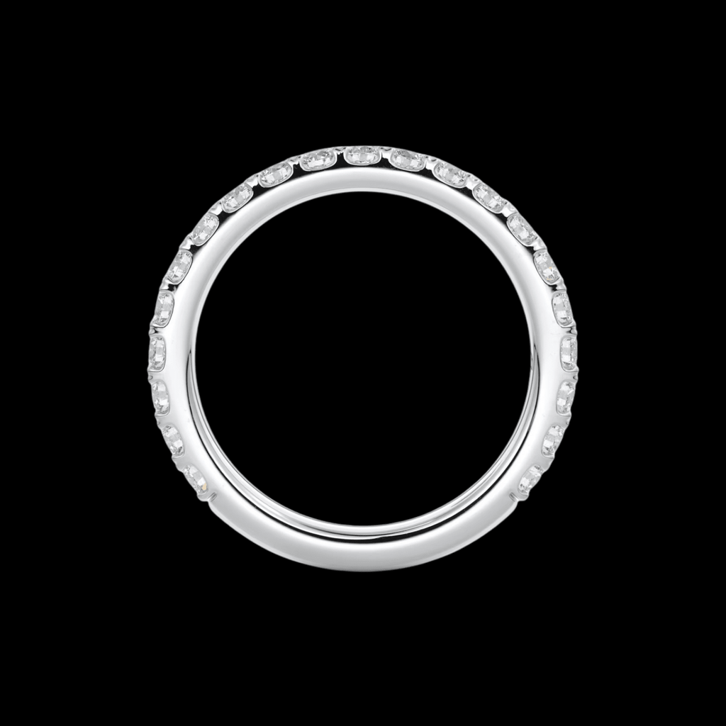 2.6mm Pavé Wedding Band - Jewels of America