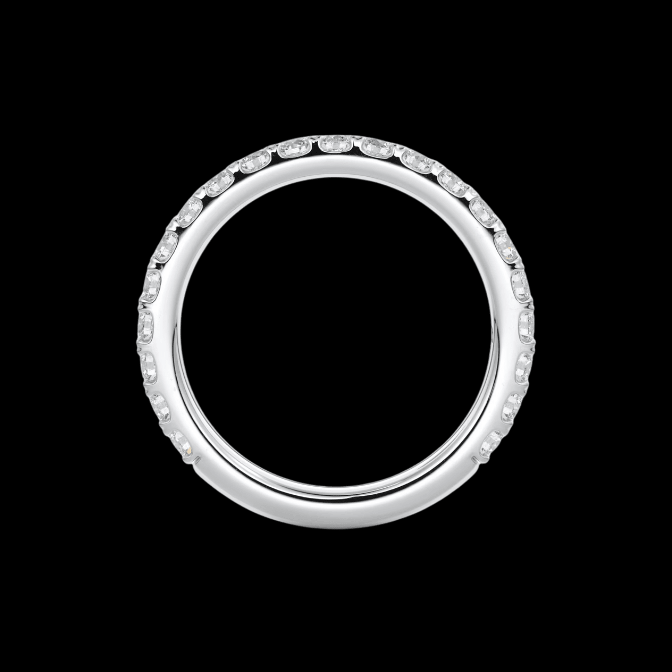 2.6mm Pavé Wedding Band - Jewels of America
