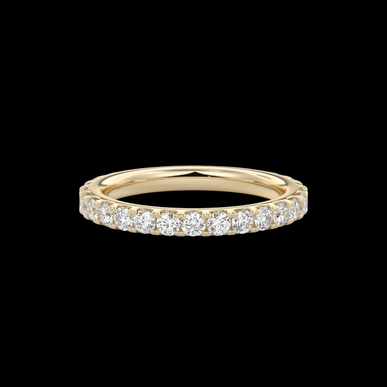 2.6mm Pavé Wedding Band - Jewels of America