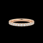 2.6mm Pavé Wedding Band - Jewels of Toronto