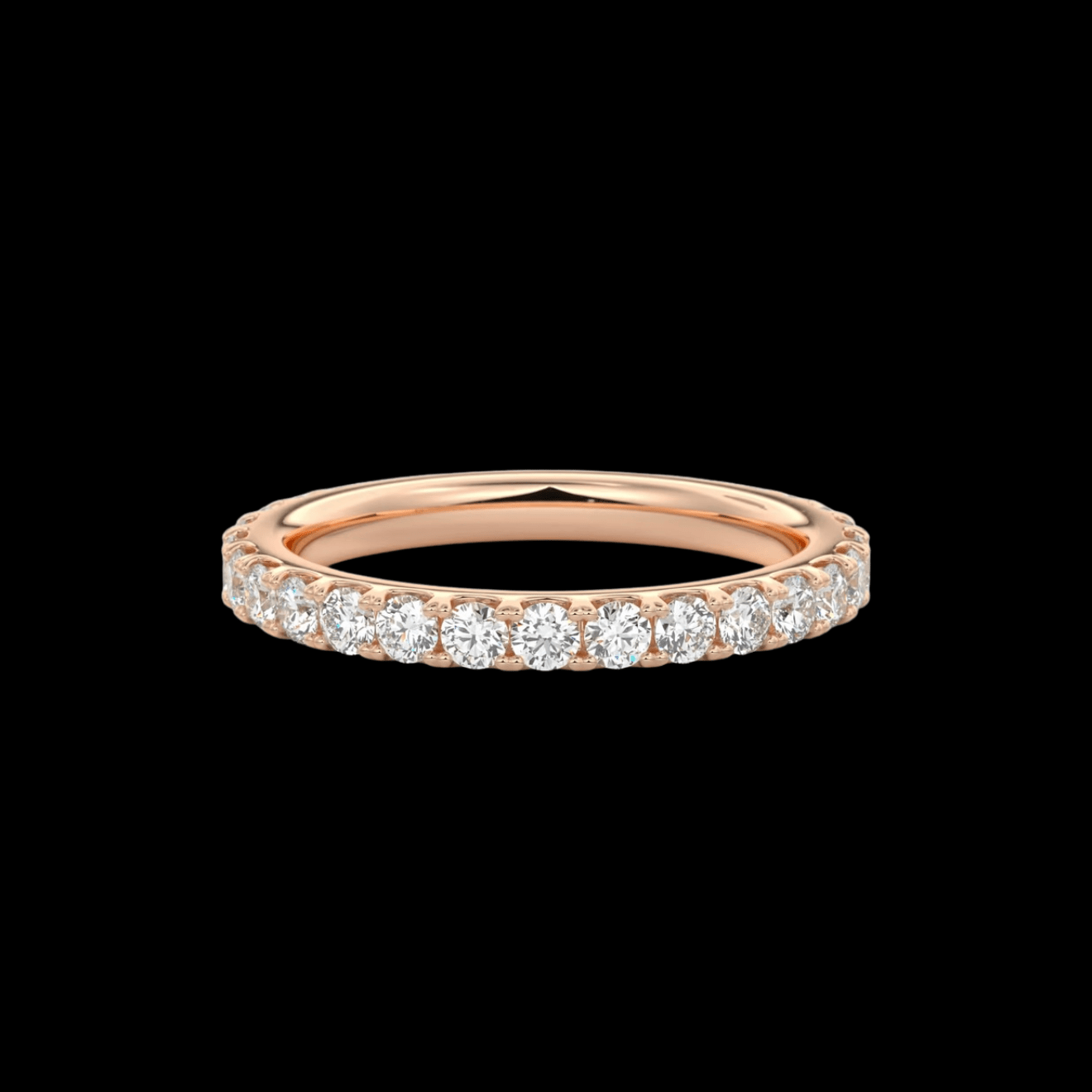 2.6mm Pavé Wedding Band - Jewels of America