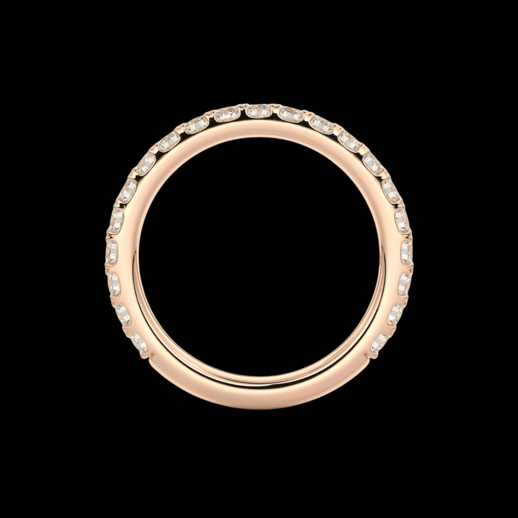 2.6mm Pavé Wedding Band - Jewels of America