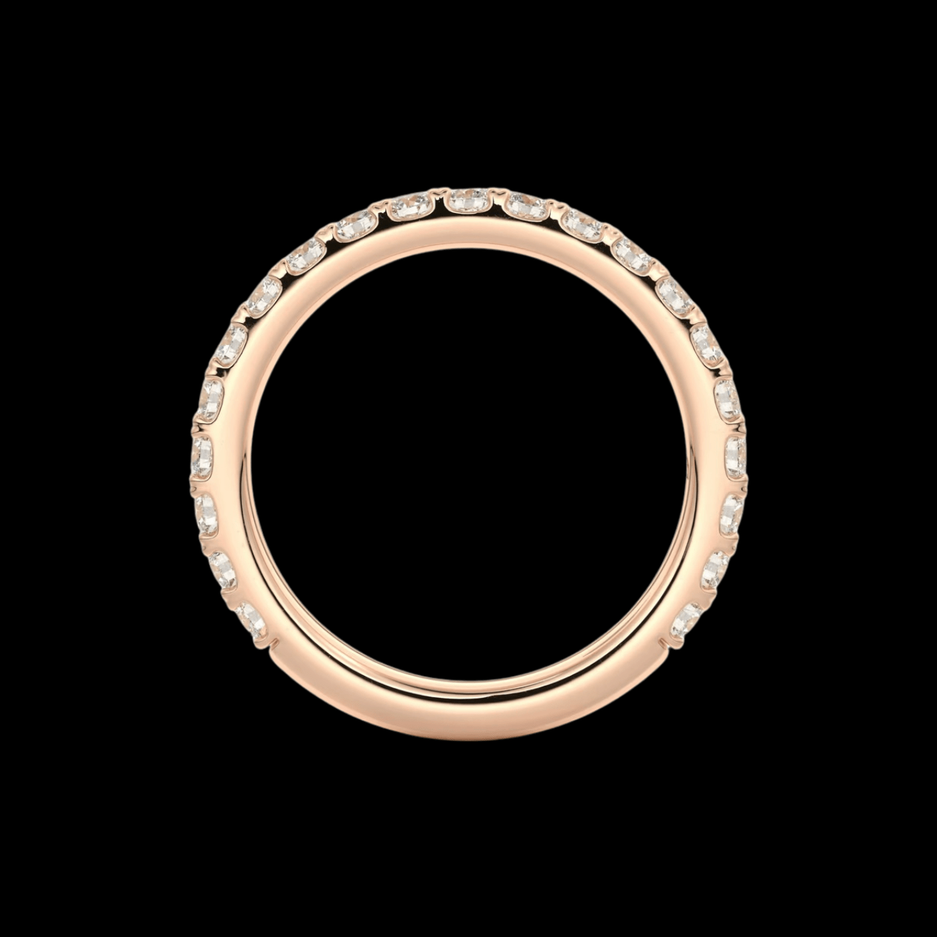 2.6mm Pavé Wedding Band - Jewels of America