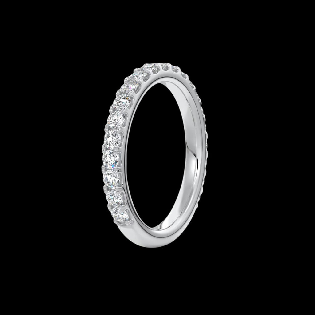 2.6mm Pavé Wedding Band - Jewels of America