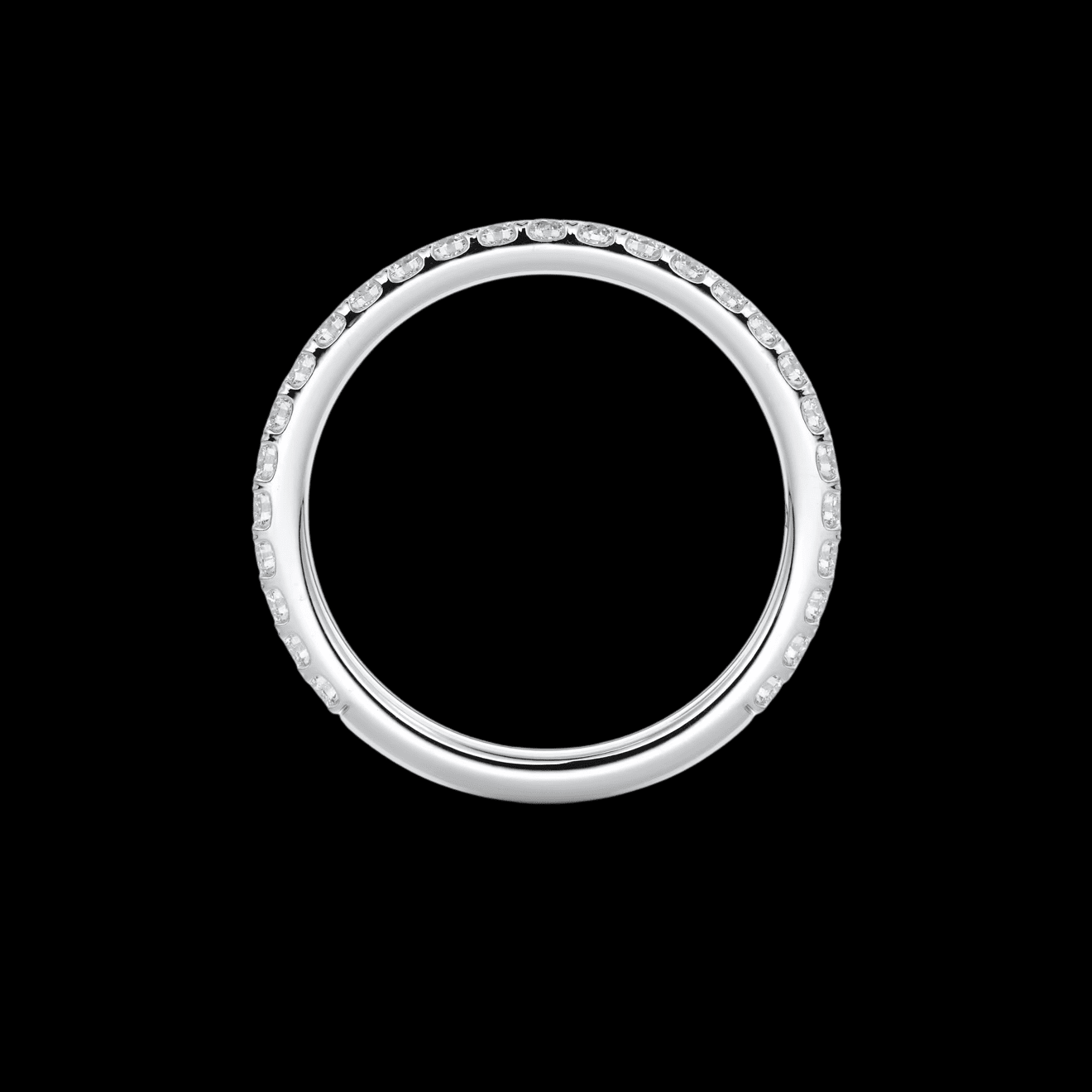 2mm Pavé Wedding Band - Jewels of America