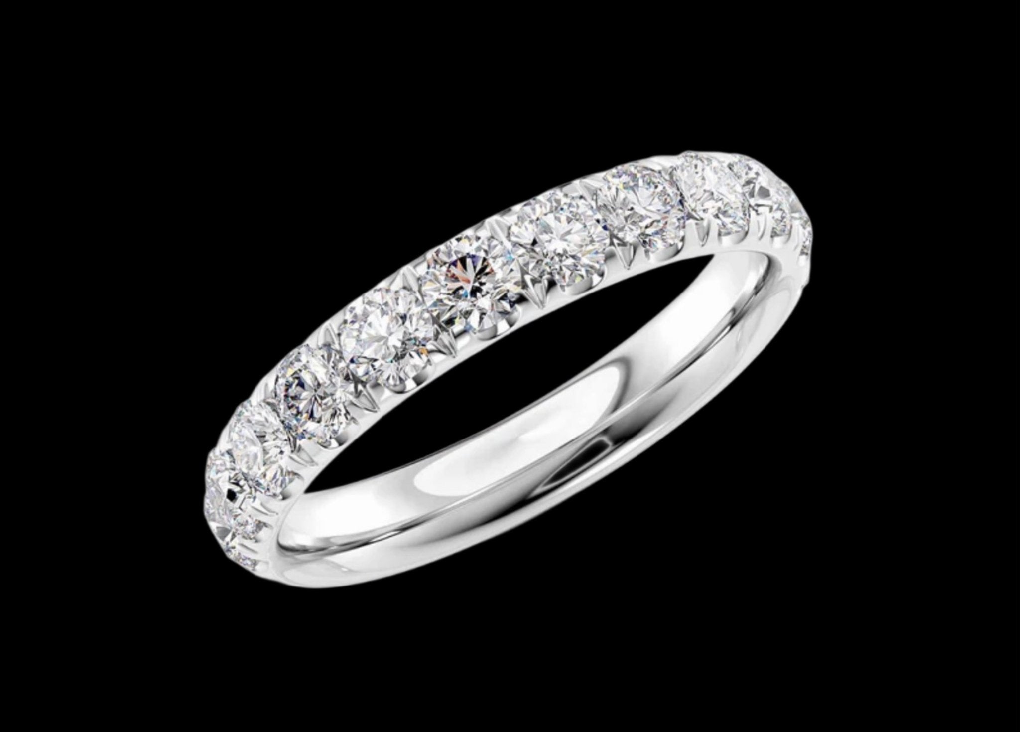 3mm Pavé Wedding Band - Jewels of America