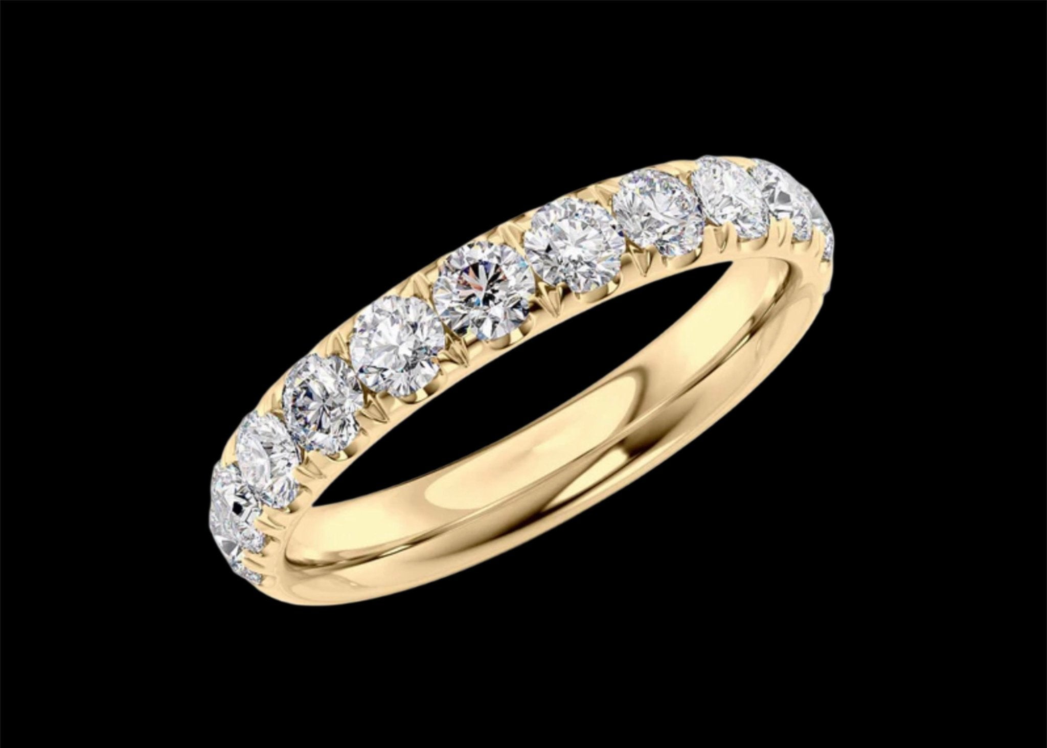 3mm Pavé Wedding Band - Jewels of America