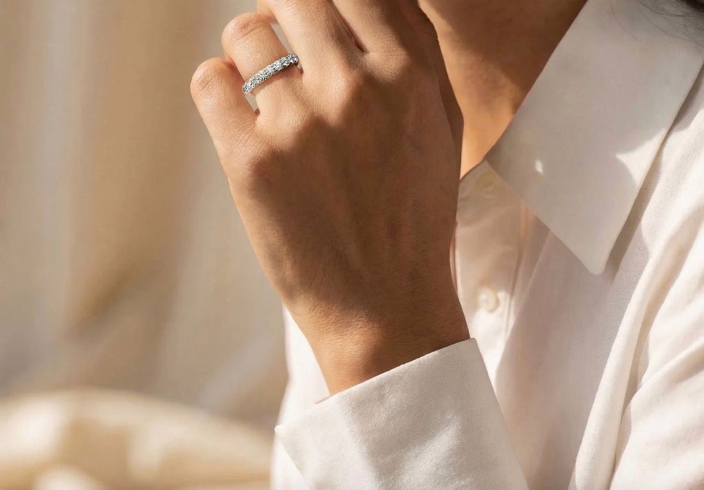 3mm Pavé Wedding Band - Jewels of America