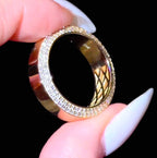 7mm Men’s Double Diamond Bevelled Edge Band - Jewels of Toronto