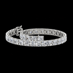 Asscher Fancy Diamond Bracelet - Jewels of Toronto