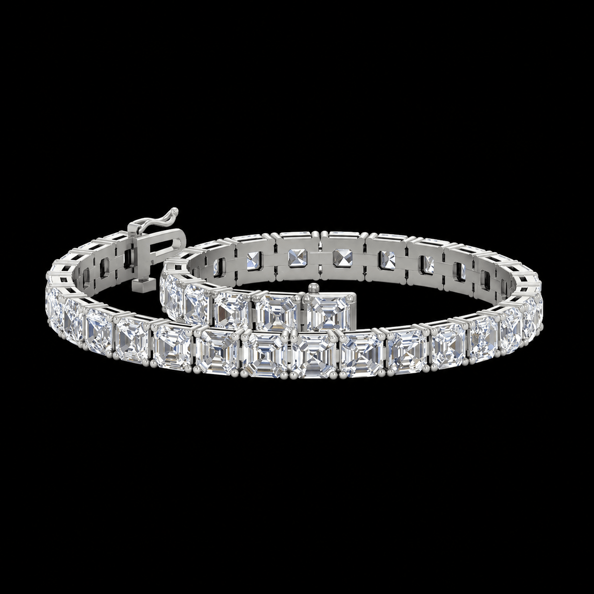 Asscher Fancy Diamond Bracelet - Jewels of Toronto