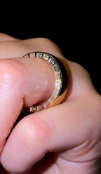 Baguette Inlay Wedding Band - Jewels of Toronto
