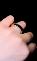 Baguette Inlay Wedding Band - Jewels of Toronto