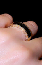 Baguette Inlay Wedding Band - Jewels of Toronto
