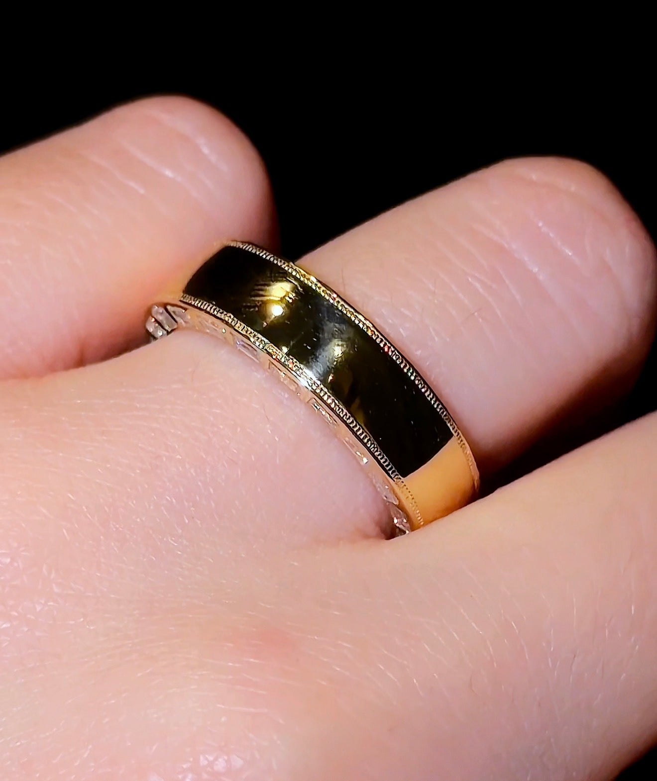 Baguette Inlay Wedding Band - Jewels of America