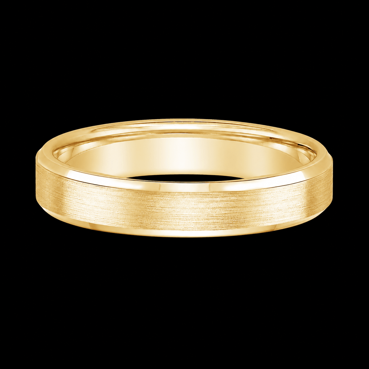 Beveled Edge Matte Wedding Band - Jewels of Toronto