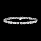 East-West Oval Diamond Tennis Bracelet - Jewels of Toronto