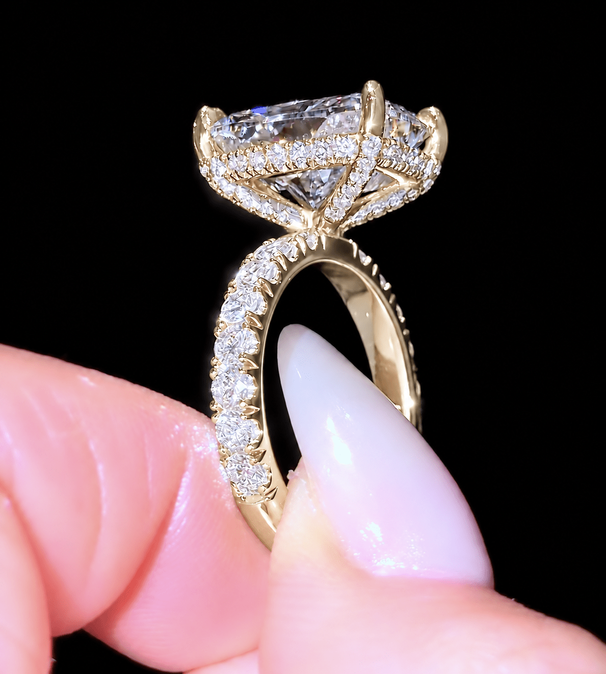 Elongated Cushion Pavé Everything - Jewels of Toronto