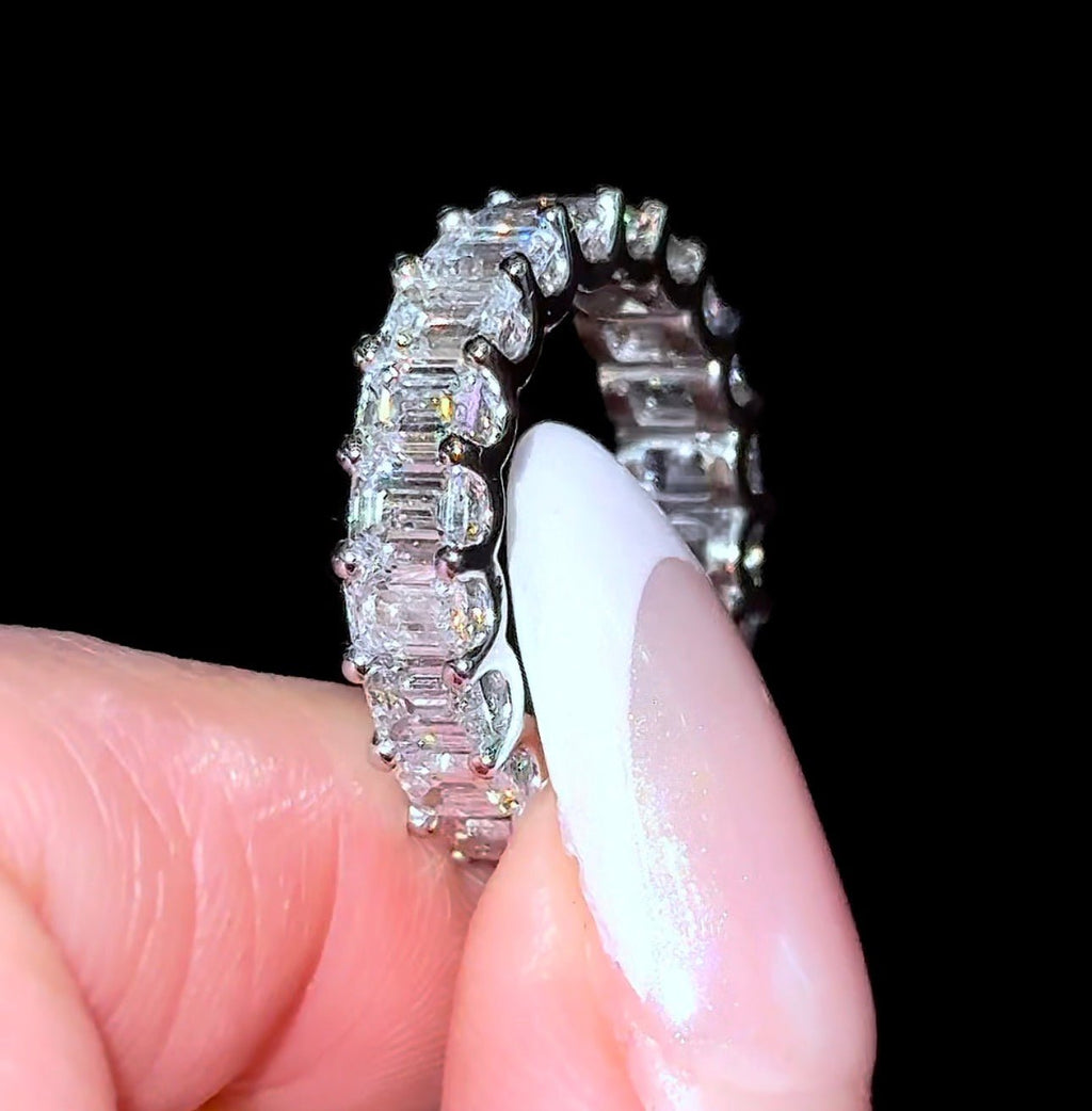 Emerald Eternity Band - Jewels of America
