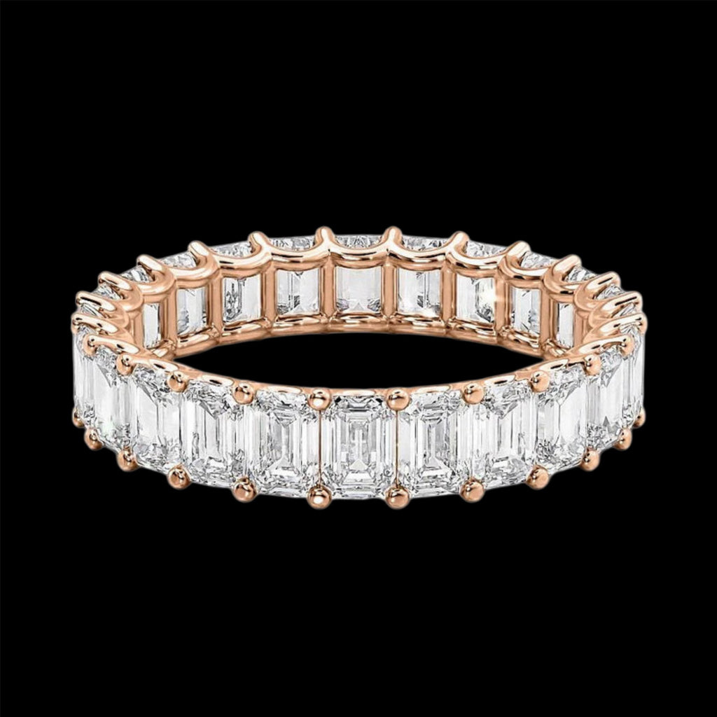 Emerald Eternity Band - Jewels of America