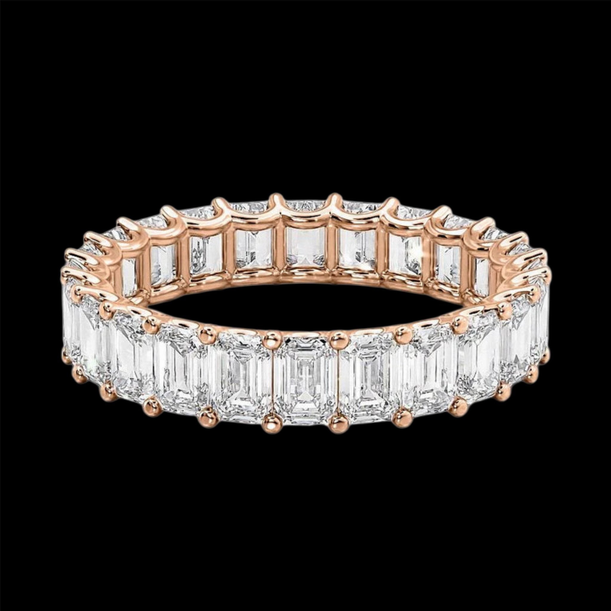 Emerald Eternity Band - Jewels of America
