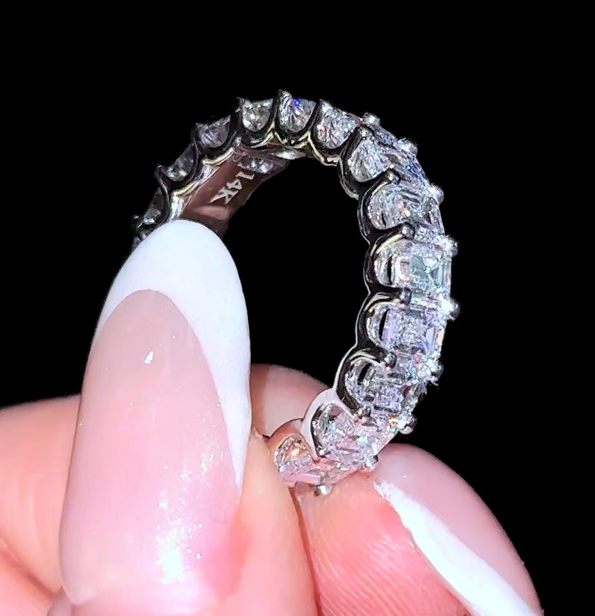 Emerald Eternity Band - Jewels of America