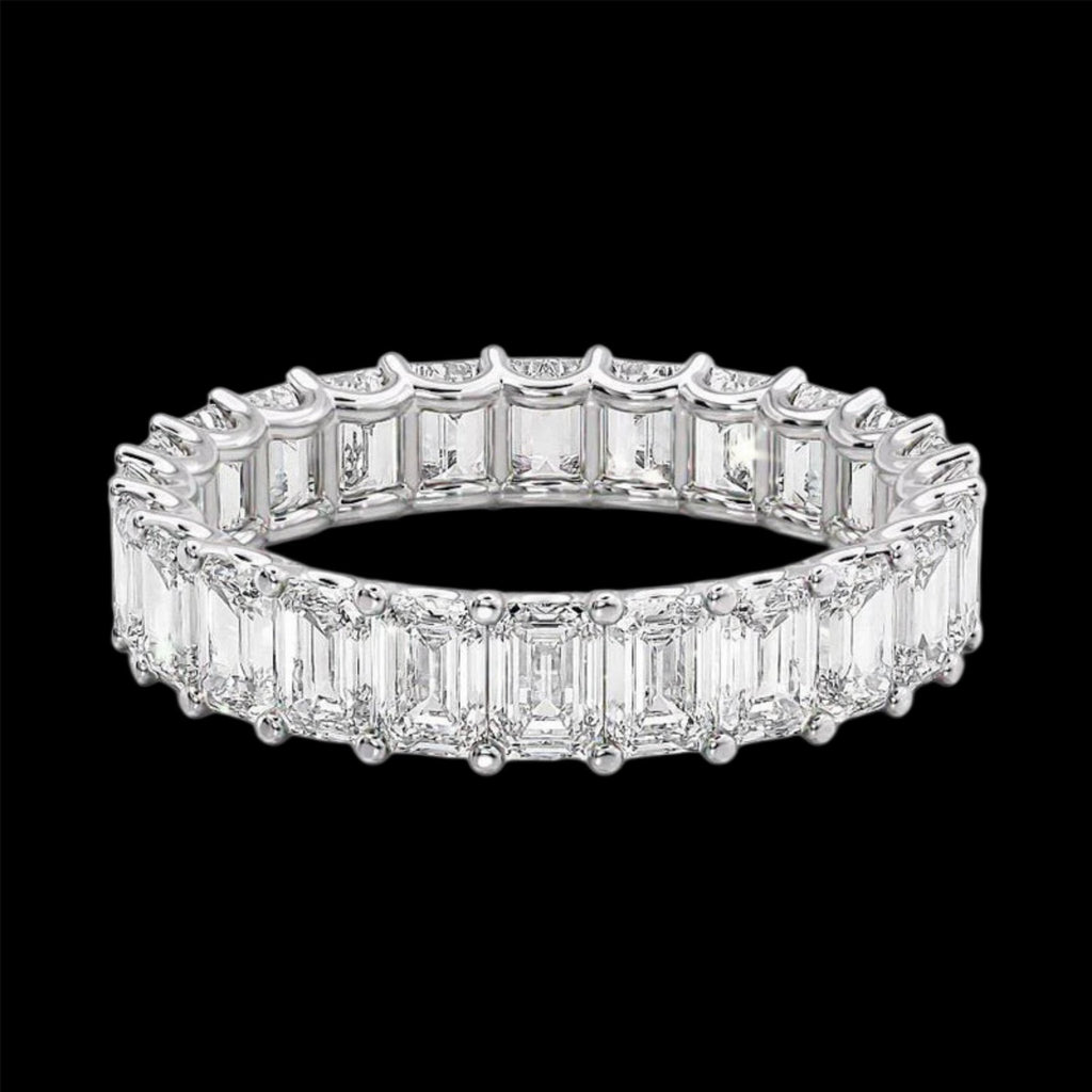 Emerald Eternity Band - Jewels of America