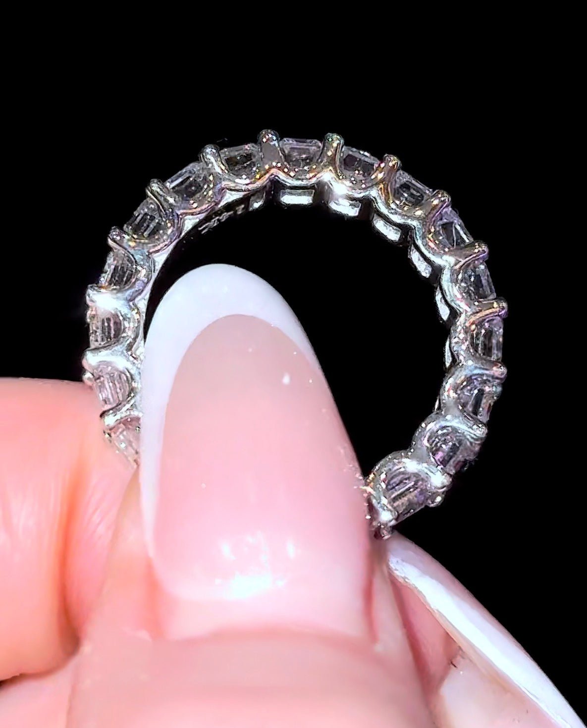 Emerald Eternity Band - Jewels of America