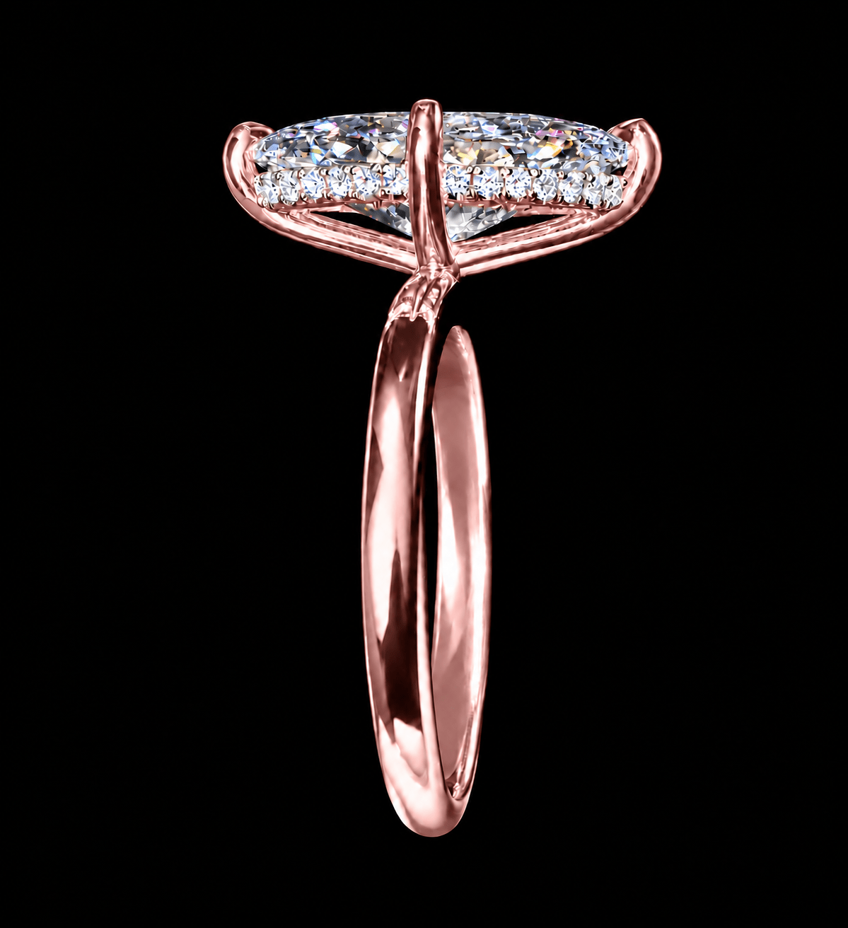 Enola - Marquise w/ Compass Halo - Jewels of Toronto