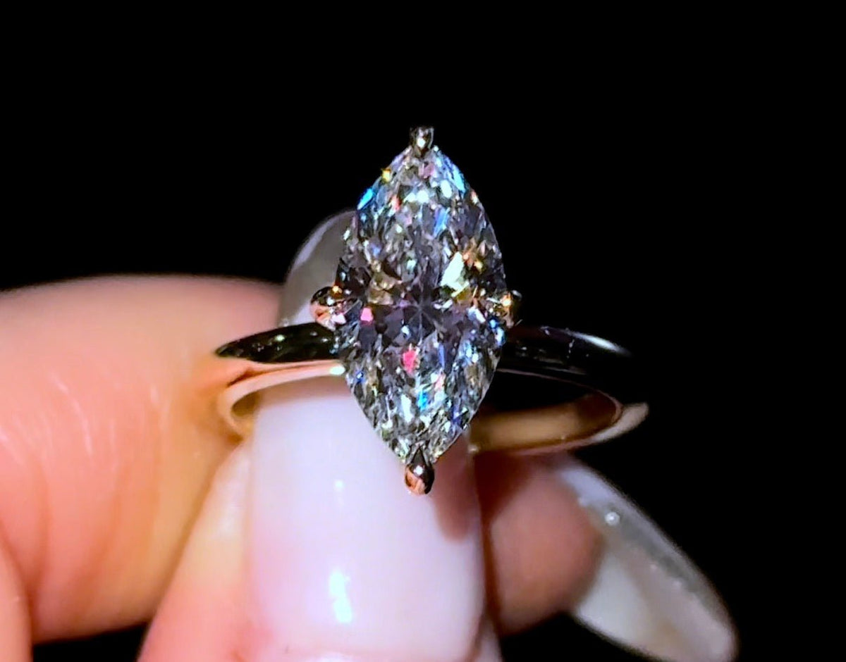 Enola - Marquise w/ Compass Halo - Jewels of Toronto