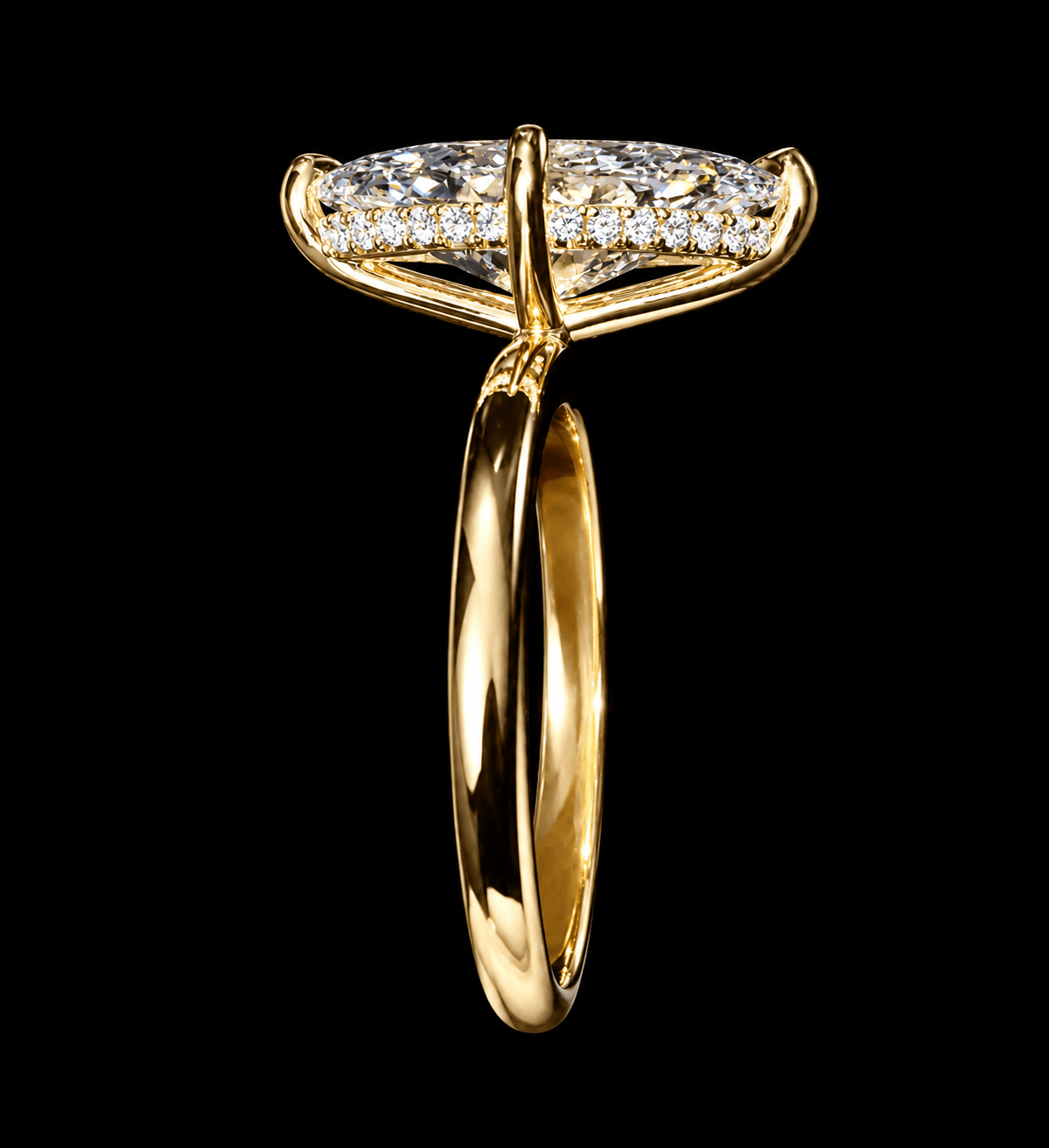 Enola - Marquise w/ Compass Halo - Jewels of Toronto
