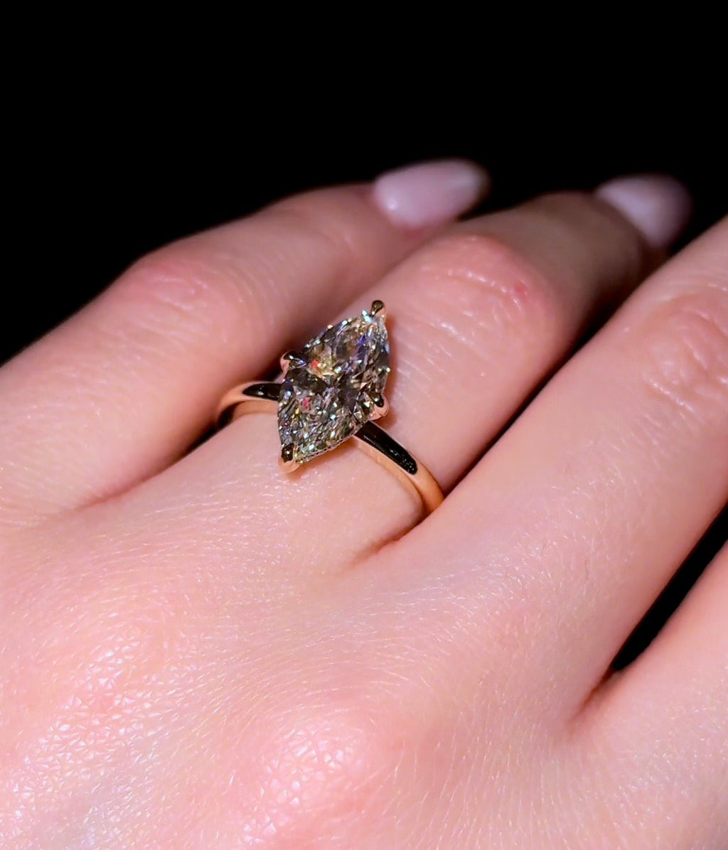 Enola - Marquise w/ Compass Halo - Jewels of Toronto