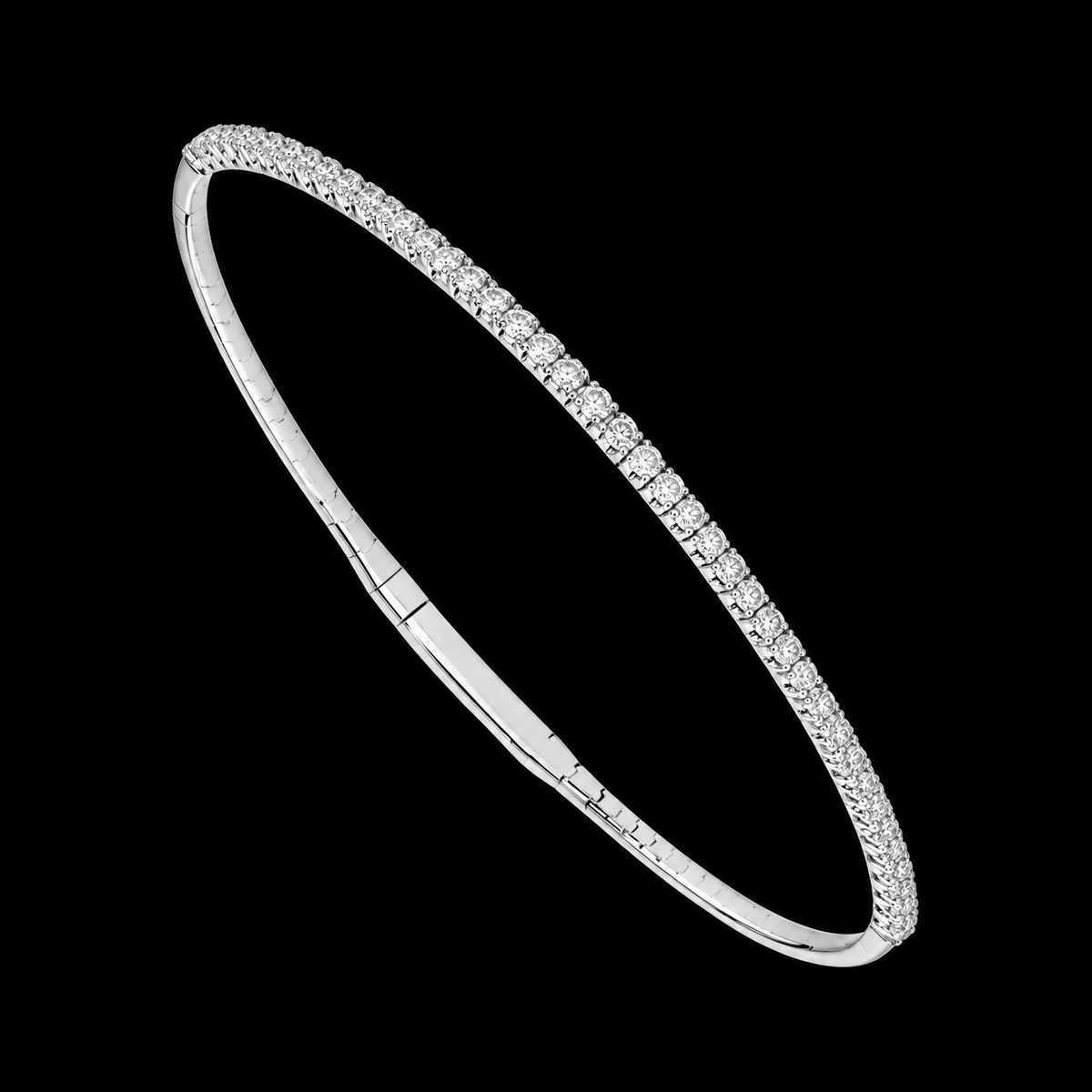 Halfway Diamond Flex Bangle - Jewels of Toronto