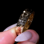 Hammered & Inlay Band - Jewels of Toronto
