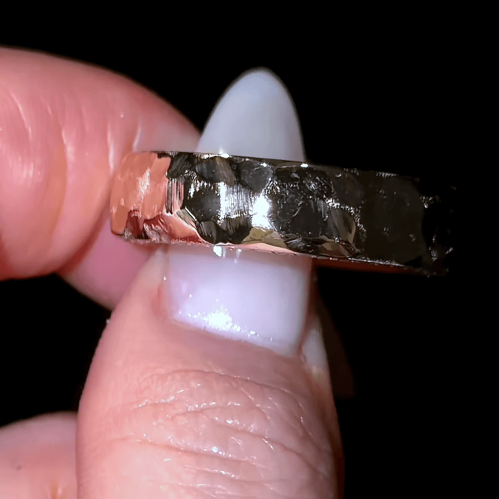 Hammered & Inlay Band - Jewels of Toronto