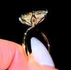 Marquise Flower Hidden Halo - Jewels of Toronto