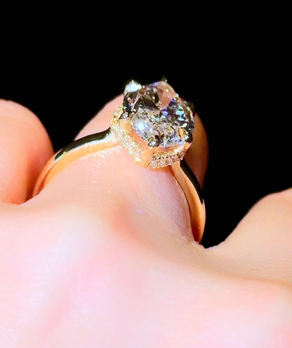 Marquise Super Low Hidden Halo - Jewels of America