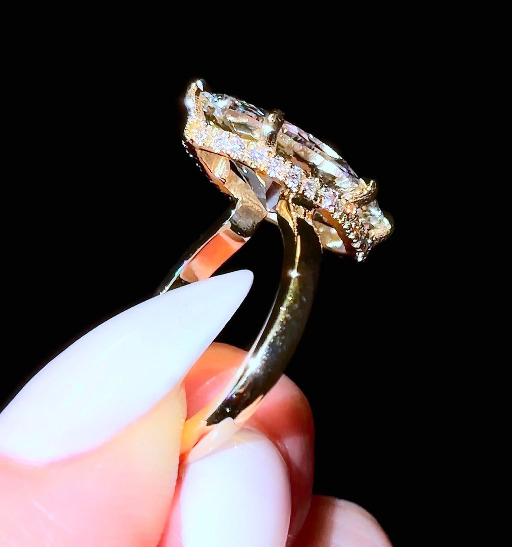 Marquise Super Low Hidden Halo - Jewels of America