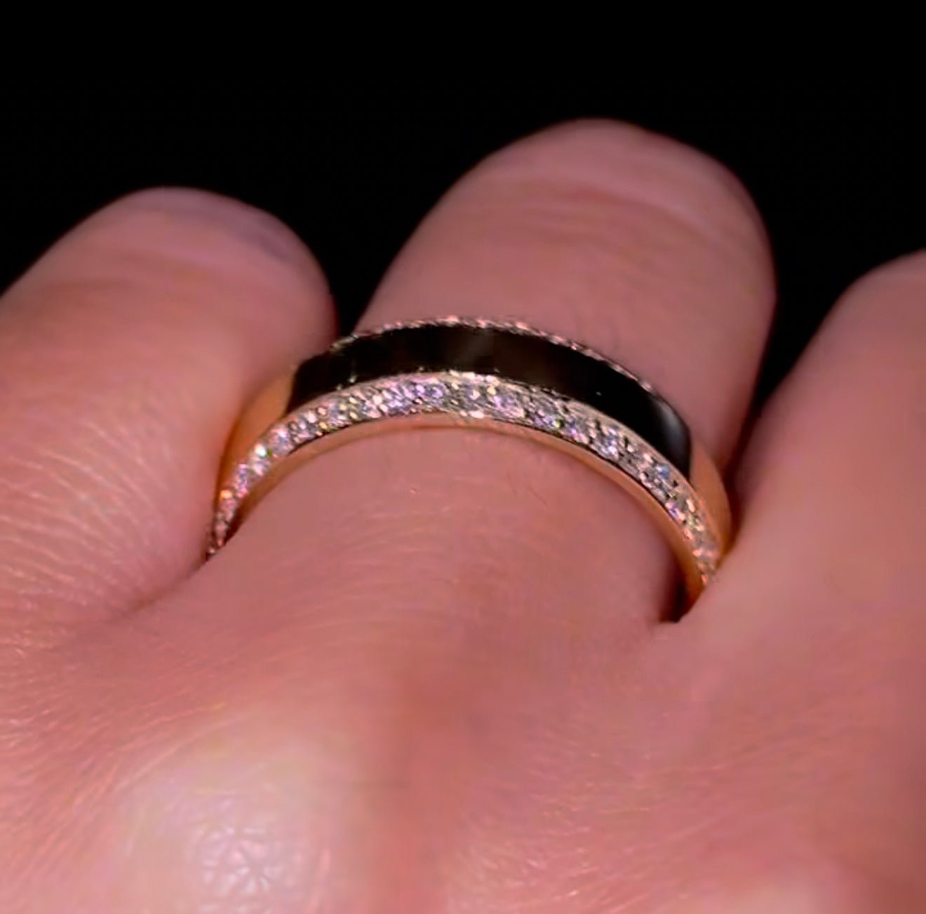 Men’s 6mm Diamond Edge Wedding Band - Jewels of America