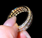 Men’s 8mm Bevelled Edge Pavé Band - Jewels of Toronto