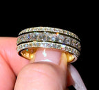 Men’s 8mm Bevelled Edge Pavé Band - Jewels of Toronto