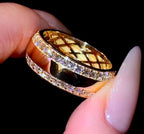 Men’s 8mm Diamond Bevelled Edge Band - Jewels of Toronto
