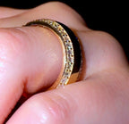 Men’s 8mm Diamond Bevelled Edge Band - Jewels of Toronto