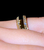 Men’s 8mm Diamond Bevelled Edge Band - Jewels of Toronto