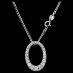 Oval Diamond Circle of Life Pendant - Jewels of Toronto