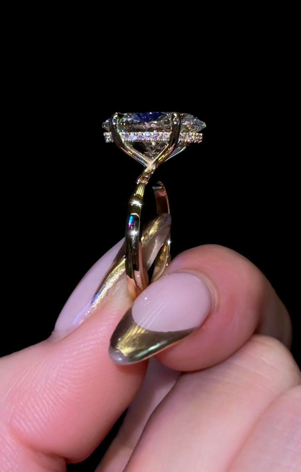 Oval Hidden Halo - Jewels of America
