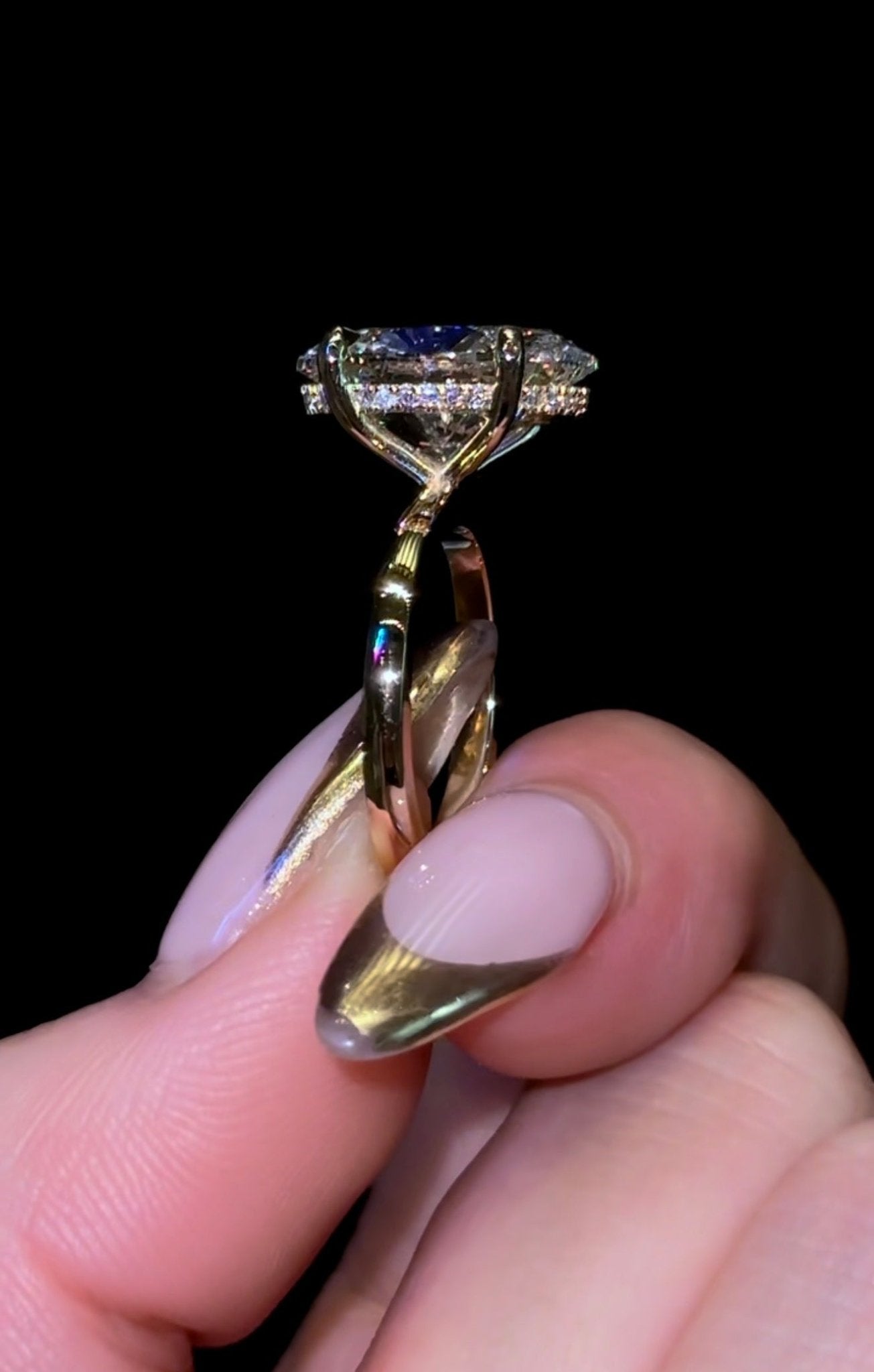 Oval Hidden Halo - Jewels of America